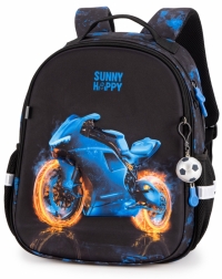 Школьный рюкзак Sunny Happy SH1-19 с мотоциклом