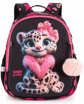 Школьный рюкзак Sunny Happy SH1-07 с леопардом