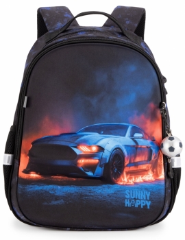 Школьный рюкзак Sunny Happy SH1-15 со спортивным автомобилем