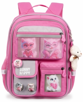 Школьный рюкзак Sunny Happy SH2-354 с котёнком